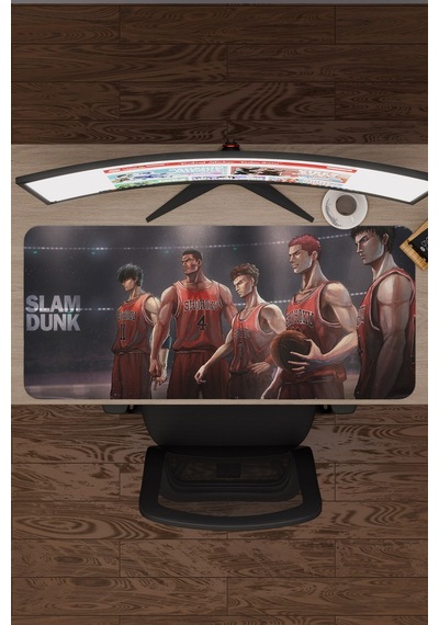 Slam Dunk Anime V1 - 90x40 Xxl Gaming Kauçuk Kaymaz Taban Mouse Pad Fare Altlığı