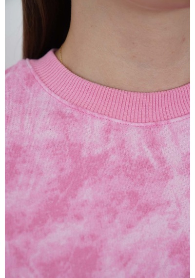 Penyebizden Oversize Sweatshirt & Geniş Paça Eşofman Altı Takım-pembe Baskılı