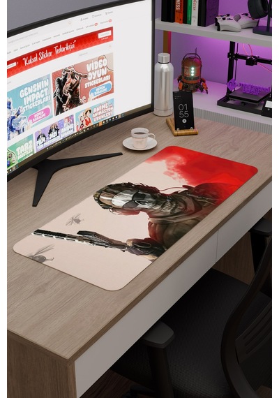 Call Of Duty Kaymaz Dikişli Kauçuk Oyuncu Mousepad V1 - 70x30 Xl Gaming Mouse Pad Fare Altlığı
