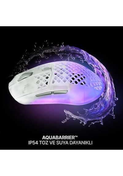 Steelseries Aerox 3 Wireless Gen 2 - Ghost 4k Kablosuz Gaming Mouse