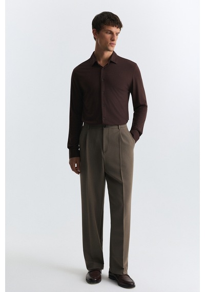 Antioch Comfort Slim Gömlek Kahve