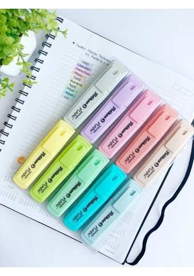 Signal Textmarker 10'lu Pastel Renkler Set Karışık