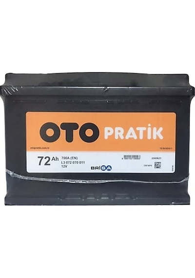 12/72 Ah Otopratik Akü