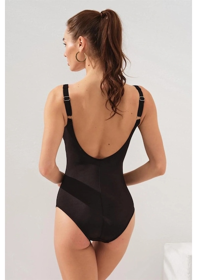 Pierre Cardin 231125 Karamel Kare Yaka Mayo Siyah