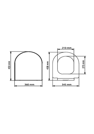 Housera Duroplast D Model Klozet Kapağı Beyaz