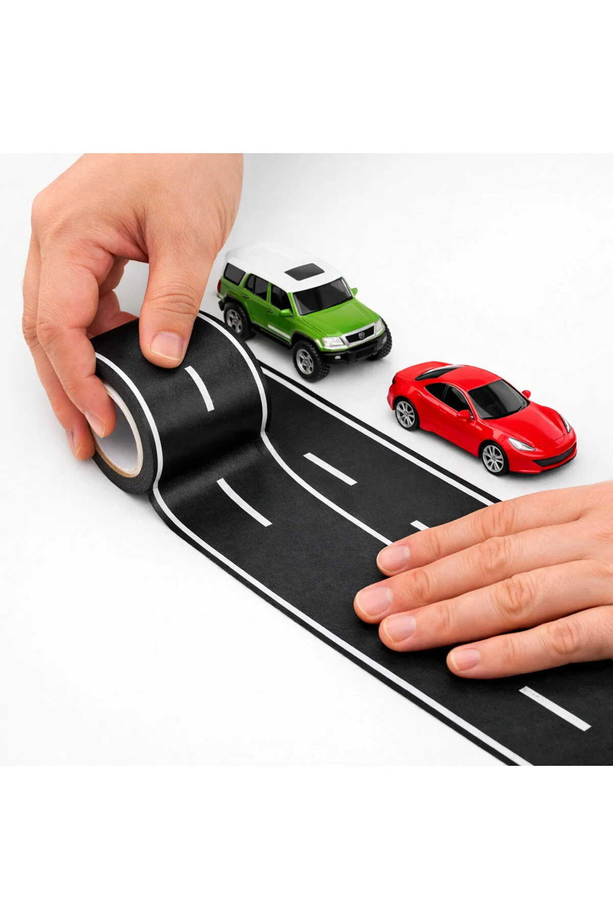 Oto Bant Eğitici Ve Eğlenceli Yol Yapım Bandı - Çocuk Trafik Bantı - Yol Bandı Oyun Bandı