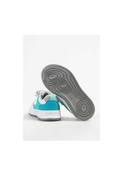 Benetton Beyaz - Gri Erkek Çocuk Sneaker Bnı-10025 Siyah