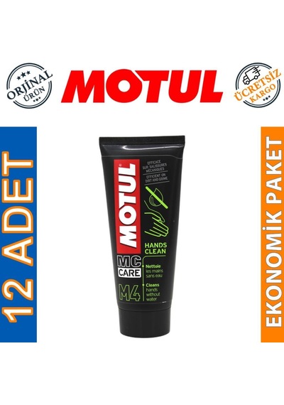 Motul M4 Susuz El Temizleme Kremi 100 Ml Hands Clean 12 Adet