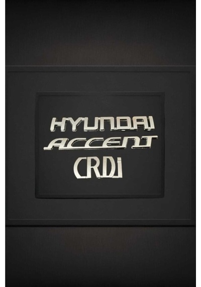 Hyundai Accent Crdi Bagaj Yazısı 3lü Takım Yüksek Kalite