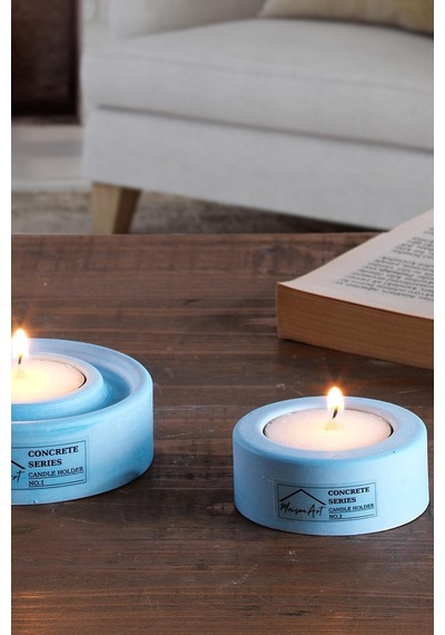 Holder 2'li Set Mumluk Tea Light Mumluk Seti Dekoratif Şamdan Mumluk 001