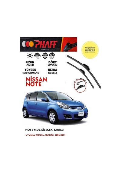 Nissan Note Silecek Takımı 2013 Model Araca Özel Aparat