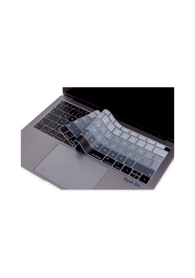 Laptop Apple Uyumlu MacBook Air 13Inc Klavye Koruyucu A1932 2018/2019 Türkçe Siyah