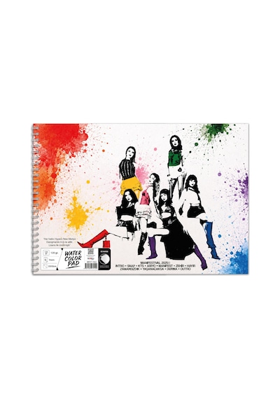 Manifest 35x50 Plastik Kapaklı Sipralli Resim Defteri 15 Yaprak 1 Adet