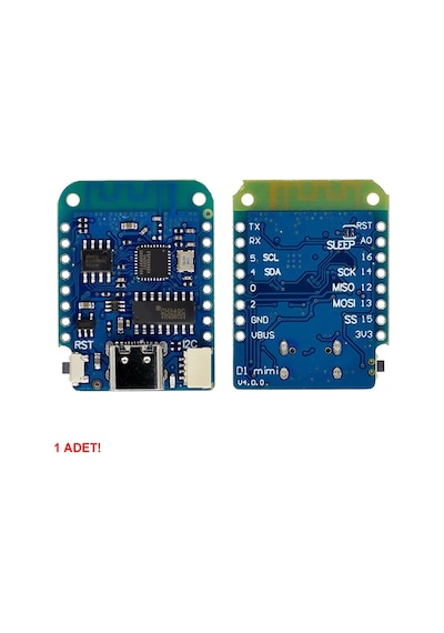 Wemos D1 Mini V4  ESP8266 Kablosuz İnternet Wifi IOT Geliştirme Kartı Type C