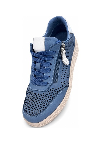 Papucumun Dünyası Kadın Hakiki Deri Nefes Alan Ortopedik Konfor Yan Fermuar Detaylı Sneaker Mavi Papucumun Dünyası Kadın Hakiki Deri Nefes Alan Ortopedik Konfor Yan Fermuar Detaylı Sneaker Mavi