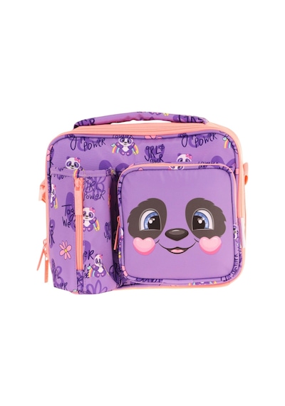 Kaukko Kız Çocuk, Mor Somon, Panda Desenli Isı Yalıtımlı Üç Bölmeli Matara Cepli Okul Beslenme Çantası L7233 Mor - Somon Kaukko Kız Çocuk, Mor Somon, Panda Desenli Isı Yalıtımlı Üç Bölmeli Matara Cepli Okul Beslenme Çantası L7233 Mor - Somon