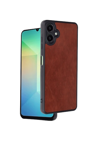 Samsung Uyumlu Galaxy A06 Uyumlu Kılıf Aras Deri Kapak - Bordo