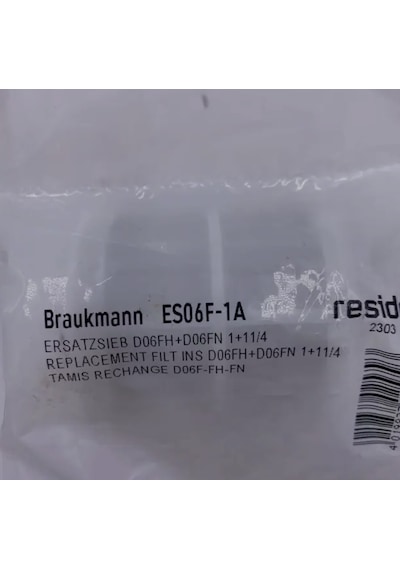 Honeywell Es06f-1a Basınç Düşürücüler İçin Yedek Filtre D06fh-fn İçin