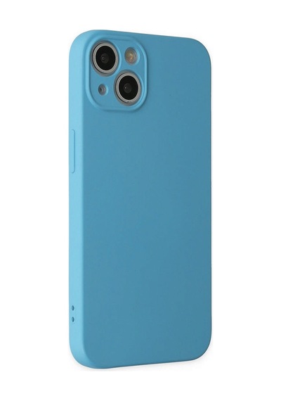 Newface - 64 - Apple iPhone Uyumlu 13 Mini Kılıf Nano İçi Kadife Silikon - Csmo-tex - - Mavi