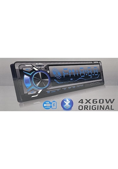 Everton Rt-3021 Çift Usb Usb-Sd-Fm-Aux Bluetooth Oto Teyp 4X60W