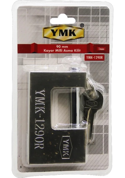 90mm Gri Kayar Milli Asma Kilit Go-53-vice 03649