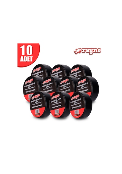 Rayno Elektrik İzolasyon Bandı 0.13 Mm X 19 Mm X 10 Lu Paket - Ryn6097