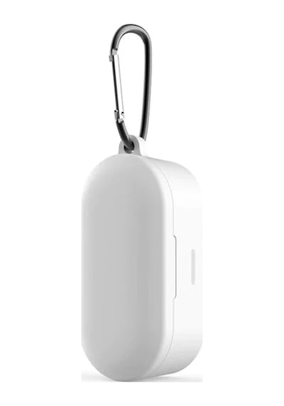 Qcy T1s/t2c Bluetooth Kulaklık İçin Silikon Koruma Kılıf+ Anahtarlık- 5775 Beyaz