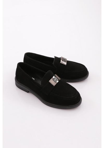 Dgn 528 Kadın Loafer Ayakkabı Siyah