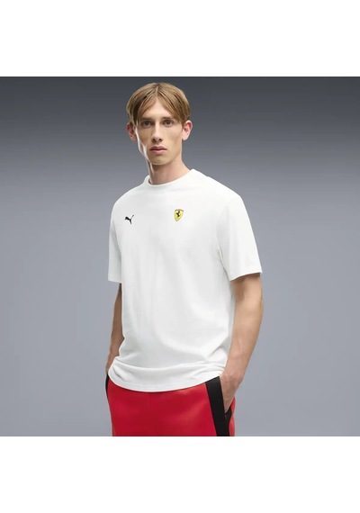 Puma Ferrari Car Graphic Tee 2 Erkek Beyaz T-shirt & Polo