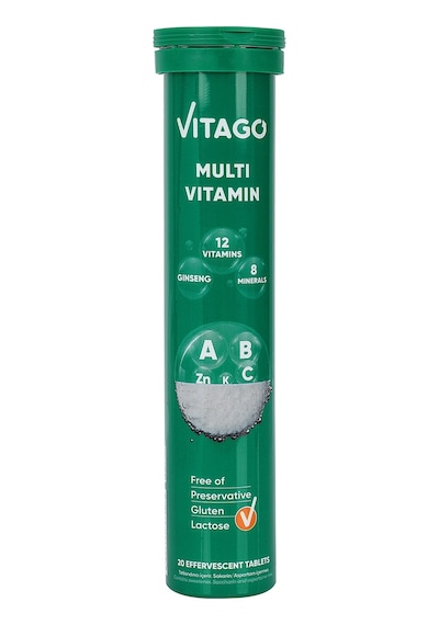 Multivitamin, Multimineral İçeren 20'li Efervesan Tablet