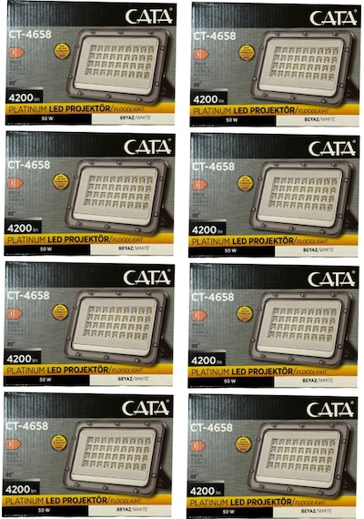 Cata Ct-4658 50w 6500k Beyaz Işık Led Projektör 8 Adet