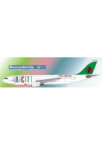 Nazca Decals Act001 1/144 Ölçek, Act A300 Cargo