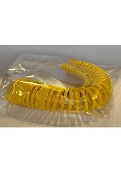 Yüzük Mastarı Halka Yüzük, Parmak Ölçer, Plastik, Parmak Boyu 6-40 Ölçüler