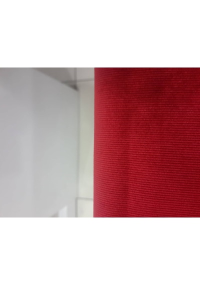 Ince Fitilli Kadife Kumaş Eteklik Ceketlik Pantolonluk Kırmızı