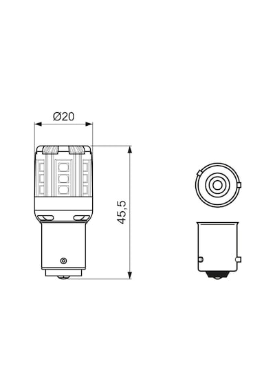 Bosch Led Retrofit PY21W 93 Sinyal Turuncu Led Ampul 12V (BAU15s)