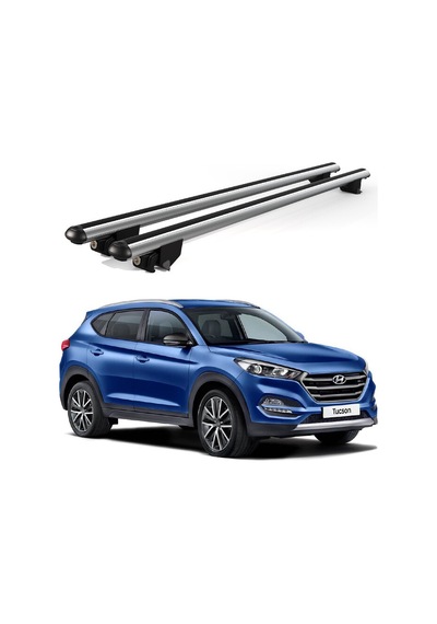Kanca Hyundai Tucson 2018 Ve Sonrası Uyumlu Gri Kilitli Ara Atkı 120cm Port Bagaj Tavan Barı