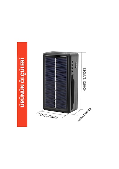 Upway Güneş Enerjili Çok Fonksiyonlu Pil Telefon Şarj Cihazı - Elektrikli Ve Güneş Enerjili Şarj