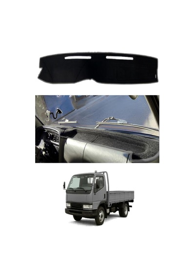 Mitsubishi - Canter Fe639 1995-2005 Uyumlu Torpido Koruma Kılıfı - Gri Şeritli