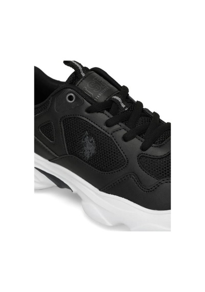 U.s. Polo Assn. Bob Wmn 5fx Kadın Siyah-beyaz Sneaker Ayakkabı Siyah