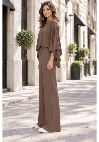 Lılac Kadın %95 Viskon Cepsiz Kahverengi Bel Lastikli Esnek Pantalon Kahverengi Kahverengi Lılac Kadın %95 Viskon Cepsiz Kahverengi Bel Lastikli Esnek Pantalon Kahverengi Kahverengi
