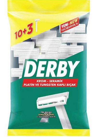 Derby Tek Tıraş Bıçağı Poşet 10+3