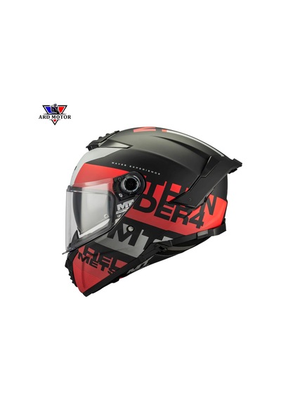 Mt Helmets Thunder 4 Sv Waves B5 Mat Kapalı Kask Kırmızı