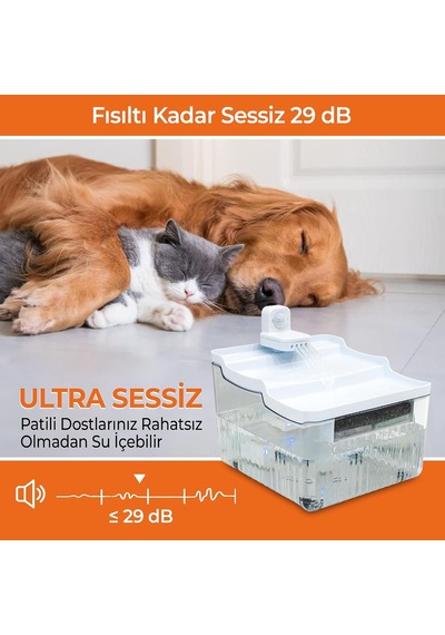 Sensörlü Kedi Su Sebili Otomatik Kedi Su Pınarı Hareket Sensörlü Evcil Hayvan Su Kabı Sessiz Su Akışı İle Kediler İçin Temiz İçme Suyu Çözümü Haki
