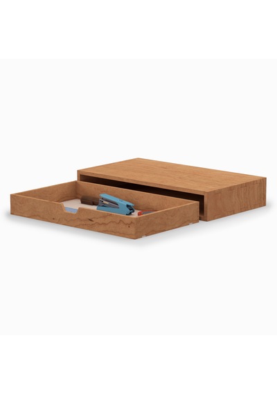 Desna Tek Katlı Tek Çekmeceli Dolap - Kiraz 34 Cm Uzunluk X 19 Cm Derinlik X 5.8 Cm Woodsaka Doğal Ahşap