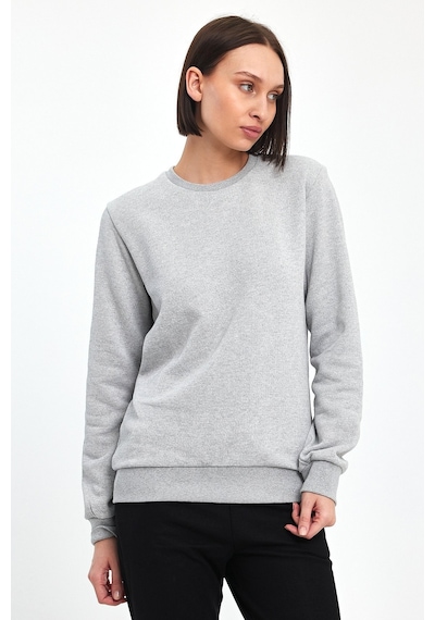 Odda Pike Bisiklet Yaka Sweatshirt Gri