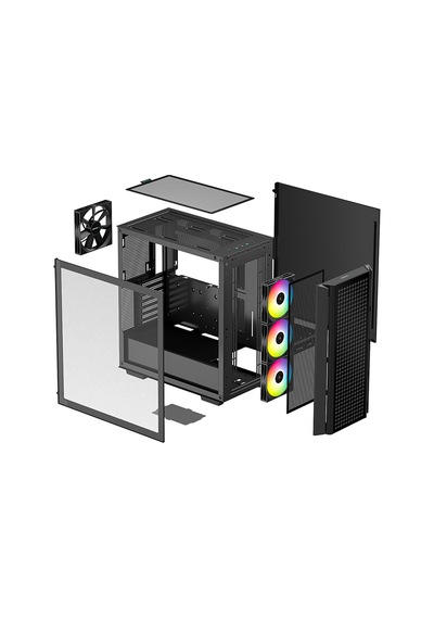 Deepcool 750w 80+ Cg540-mesh4f-pl750 4-argb Fanlı Gaming Mid-tower Pc Kasası