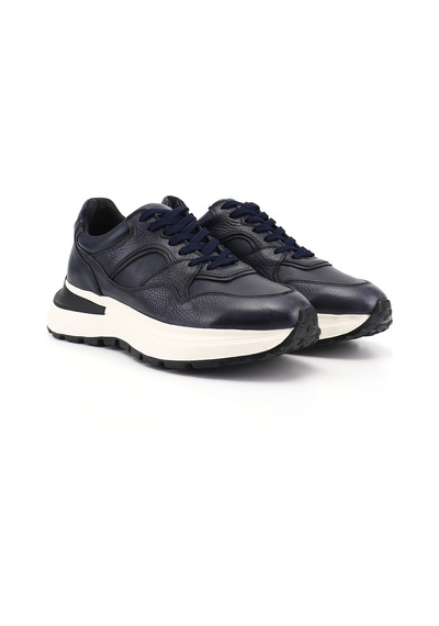 Gönderi(R) Gönderi R Erkek Lacivert Antik Bağcıklı Hakiki Deri Comfort Sneaker Ddma80338314