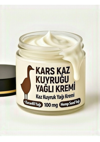 Kars Kaz Yağı Kuyruk Yağlı Masaj Kremi Jel 100 Mg Hemp See Oil,ardıç,karanfil,biberiye Yağı Içeren Masaj Kremi Jel