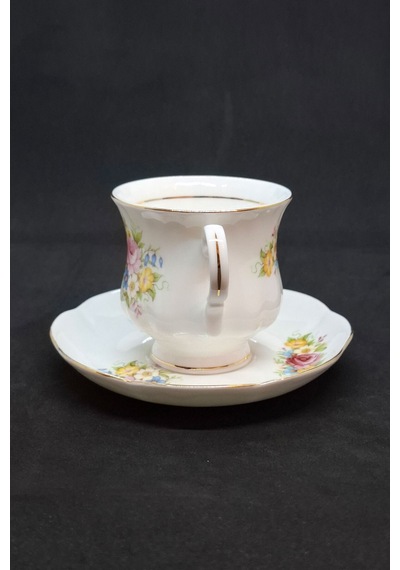 Bone China London Collection Duble Kahve Fincanı 130 Ml Sarı