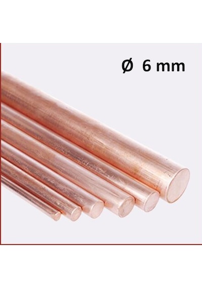 6 Mm Bakır Çubuk Topraklama Çubuğu Saf 437674724